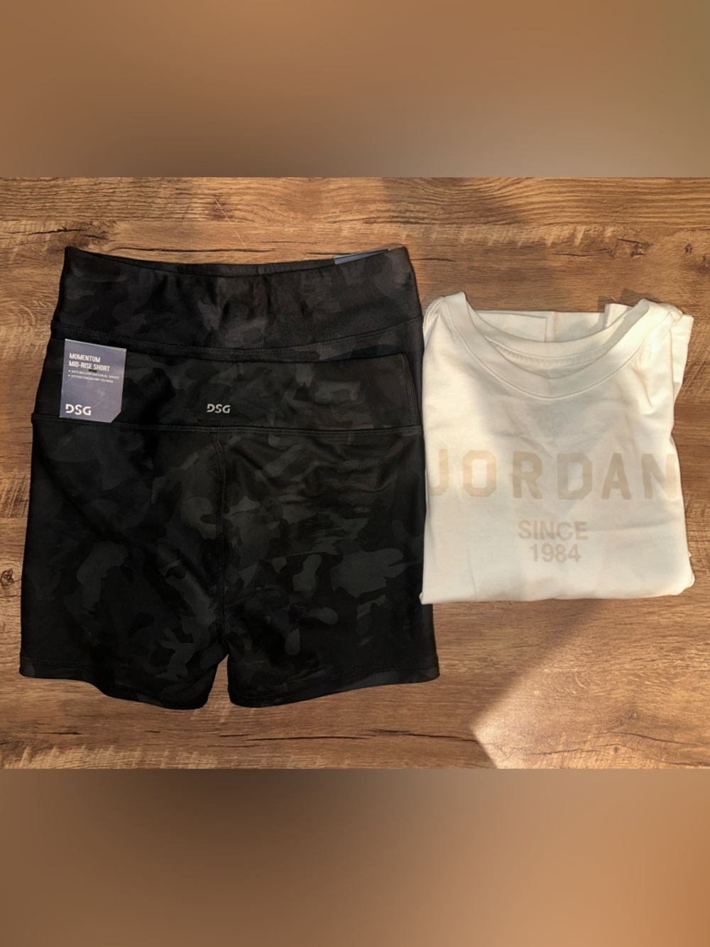 Nike Jordan shirt with 2 pair DSG momentum shorts all brand new